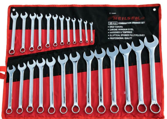 25PC COMBINATION SPANNER SET