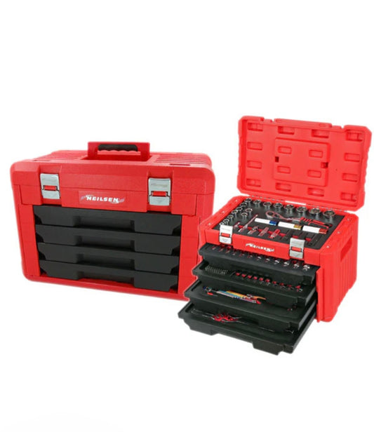 CT6000 - 245PC SOCKET AND WRENCH SET WITH 4 DRAWER TOOL BOX