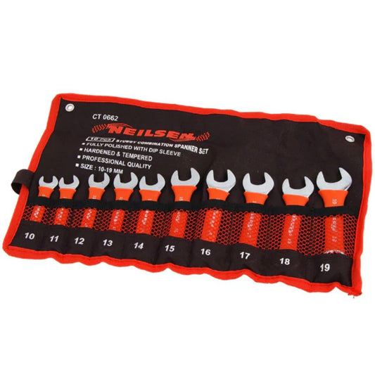 CT0662 - 10PC COMBINATION SPANNER SET