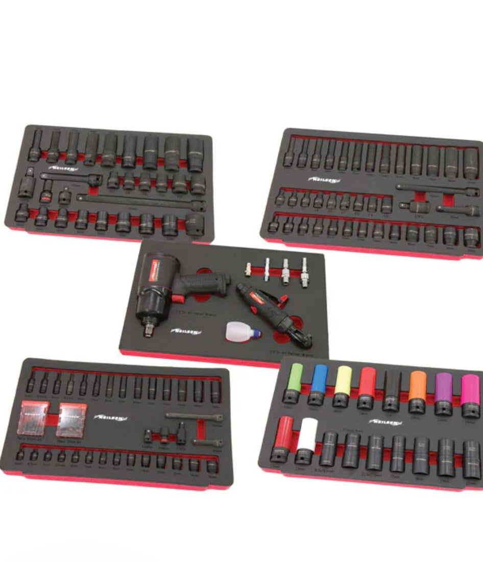 CT6001 - 145PC IMPACT SOCKET SET WITH 4 DRAWER TOOL BOX