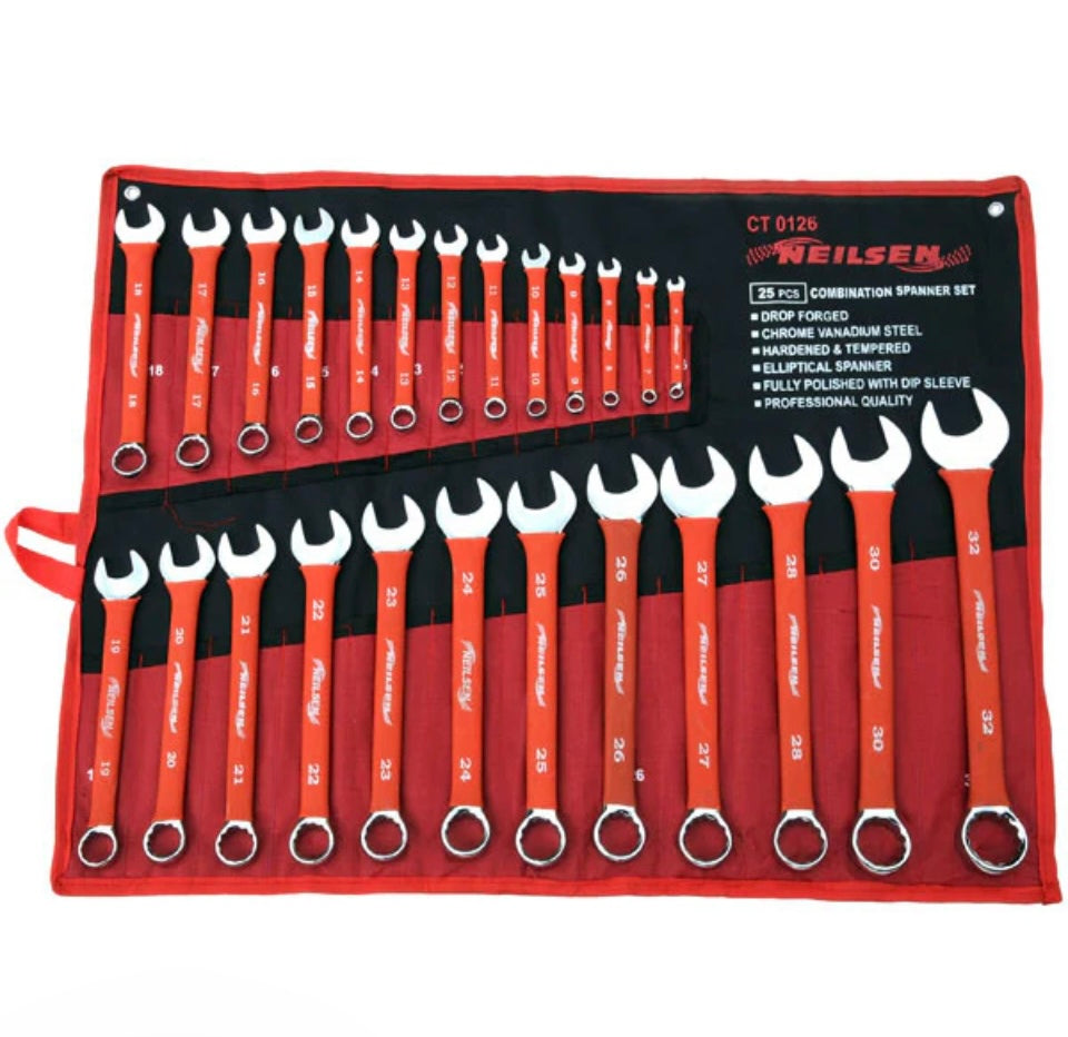 CT0126 - 25PC COMBINATION SPANNER SET