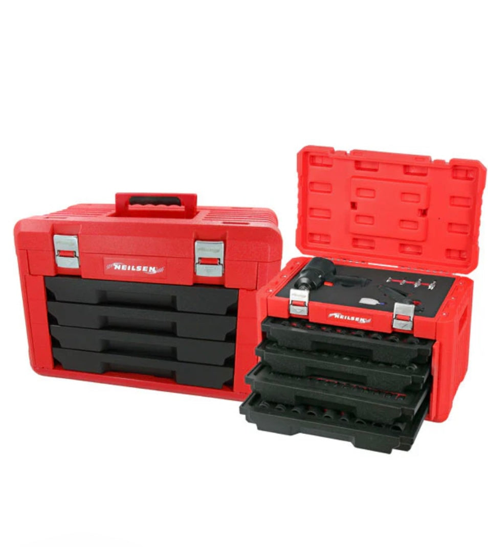 CT6001 - 145PC IMPACT SOCKET SET WITH 4 DRAWER TOOL BOX