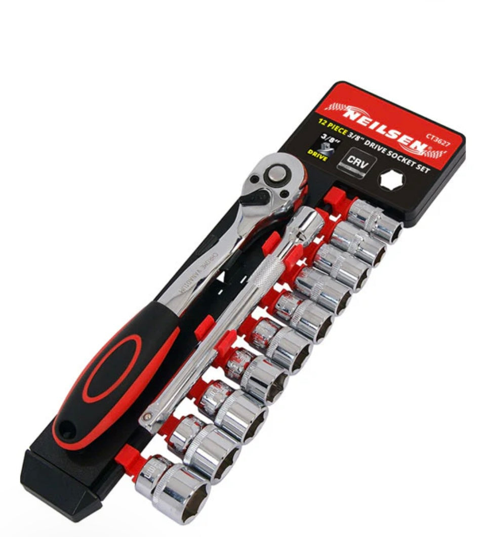 CT3627 - 12PC 3/8IN DR SOCKET SET