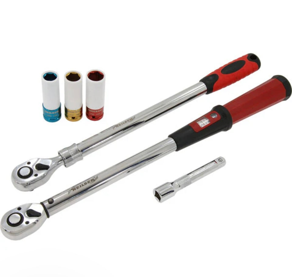 CT6077 - 6 PIECES WHEEL CHANGING SET WITH 1/2 INCH TORQUE WRENCH